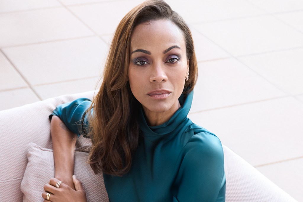 Zoe Saldana photographed in Los Angeles for Variety Magazine by Victoria Stevens September 2024